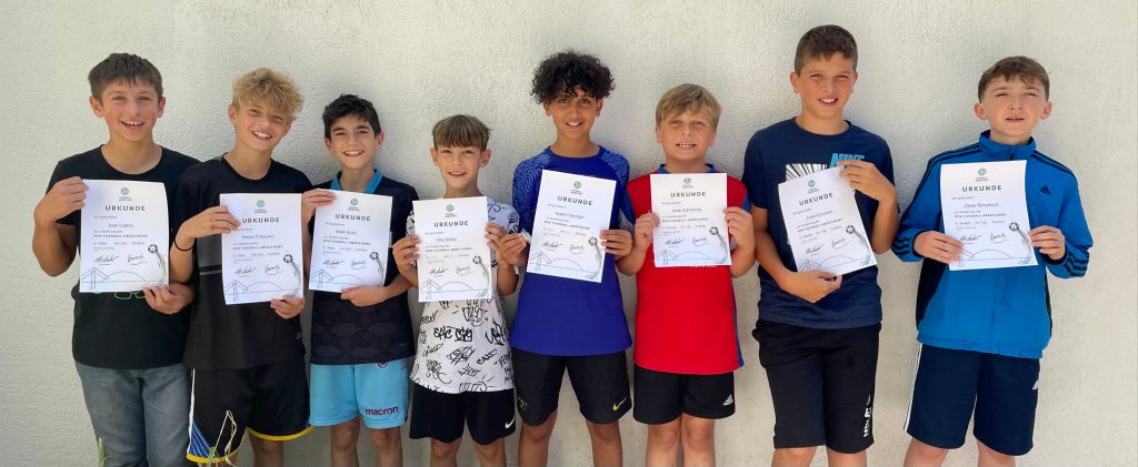 Fußballabzeichen des DFB für die Klasse&nbsp;5c